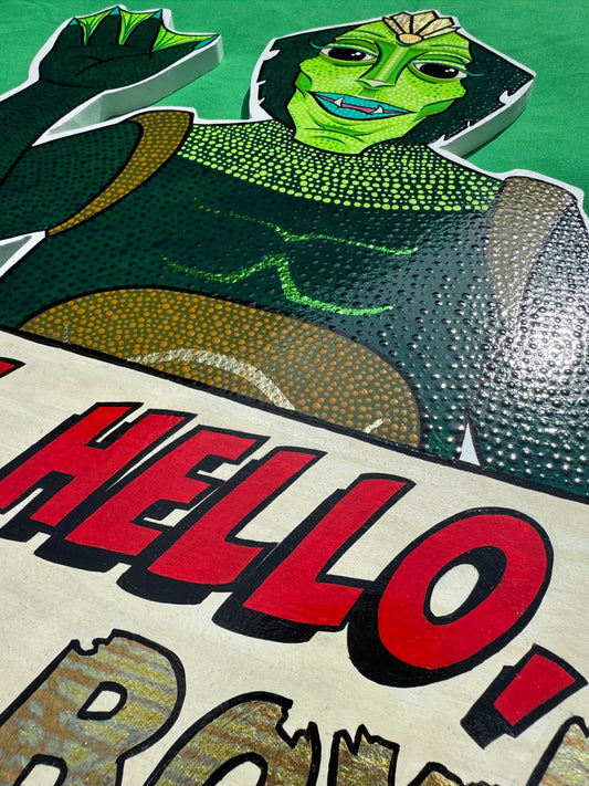 Gill from the Black Lagoon - Original Mixed-Media Artwork by Stoofy - STOOFY