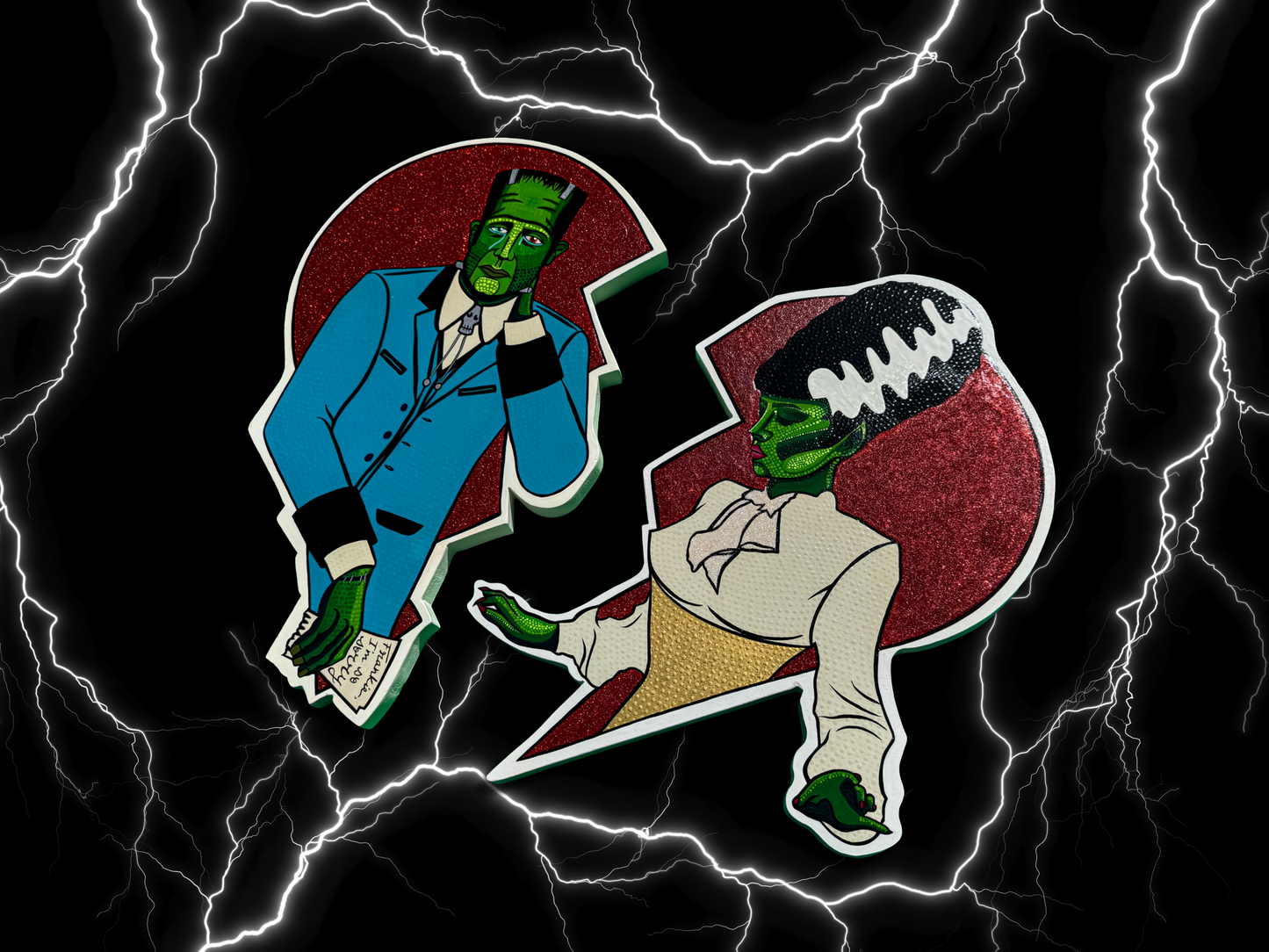 Frankie and Bridie by Stoofy - part of the artwork in the Monsters Collection 2025