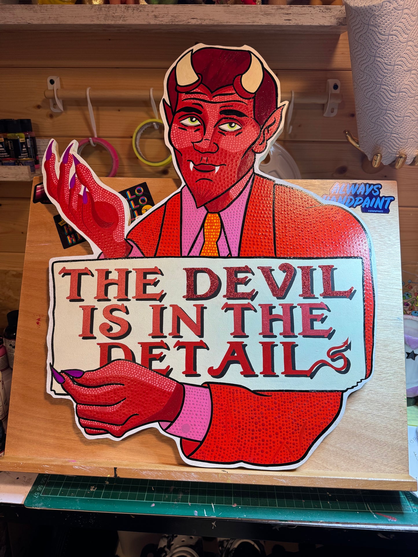 The Devil is in The Detail in process in Stoofy Studio