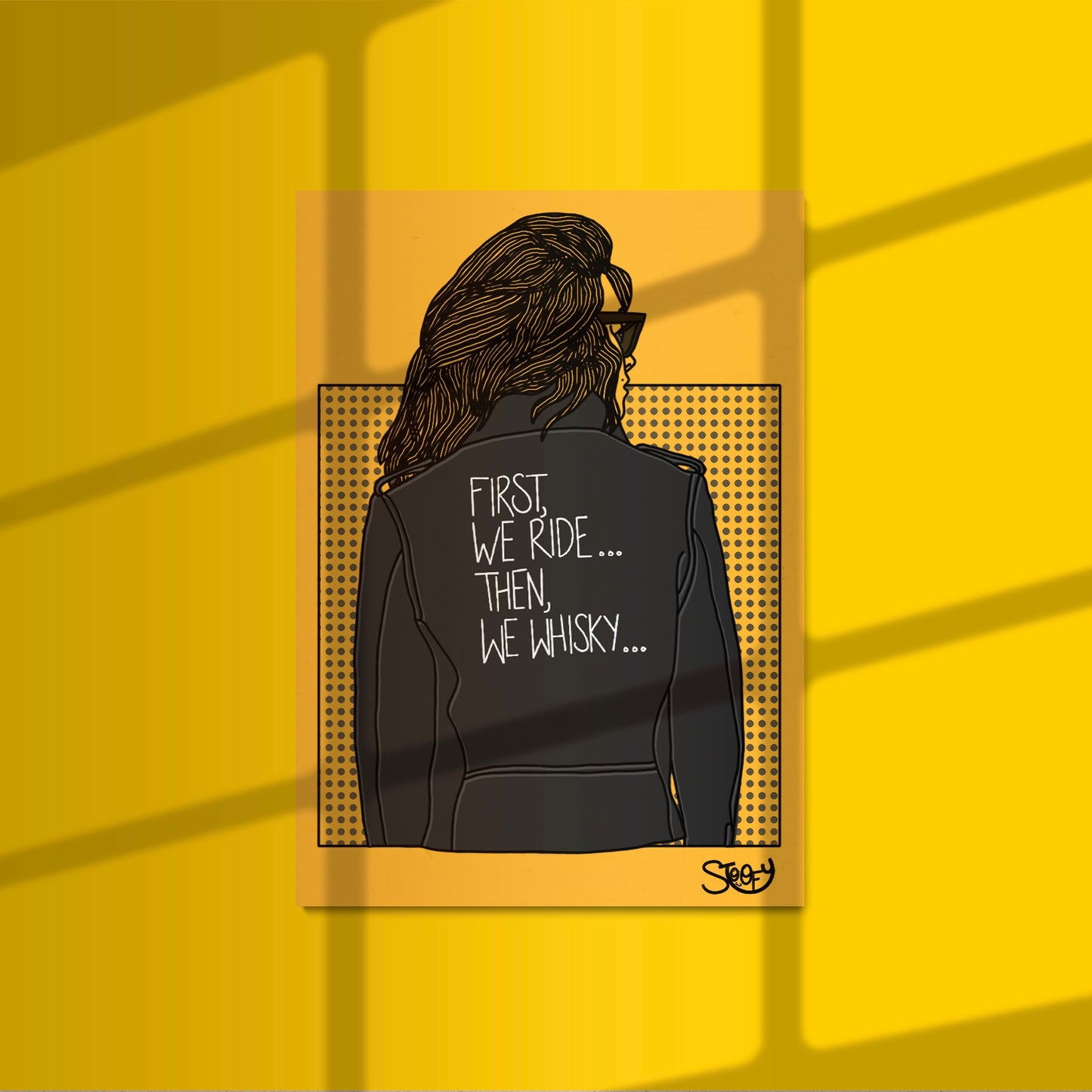 First We Ride, Then We Whisky Print - The SToOFy Store