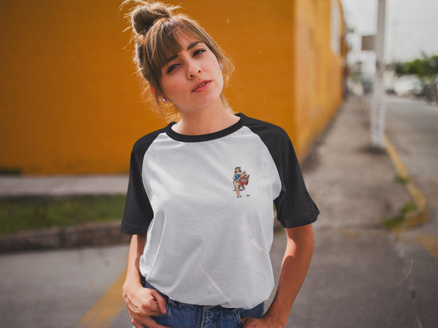 Well Hello There! Pin Up Baseball Tee - The SToOFy Store