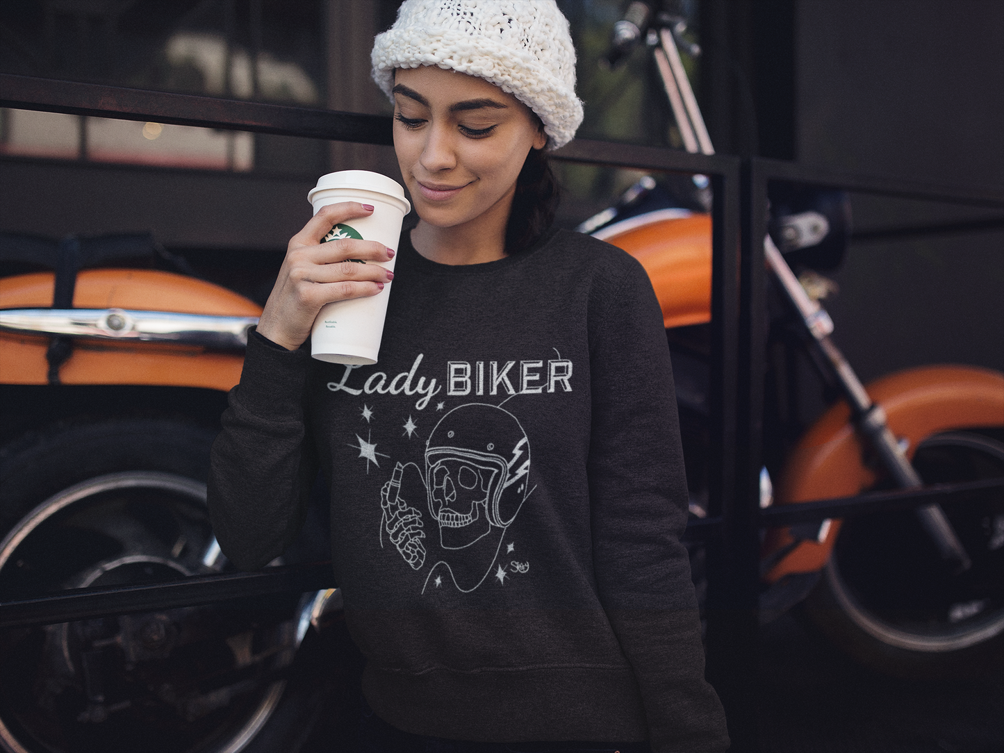 Lady Biker Sweatshirt - The SToOFy Store