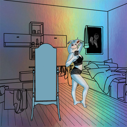 "Everyone's A Catfish" Holographic Art Print