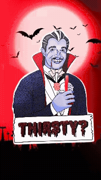 Thirsty for more - hand-painted artwork from Monsters Collection by Stoofy
