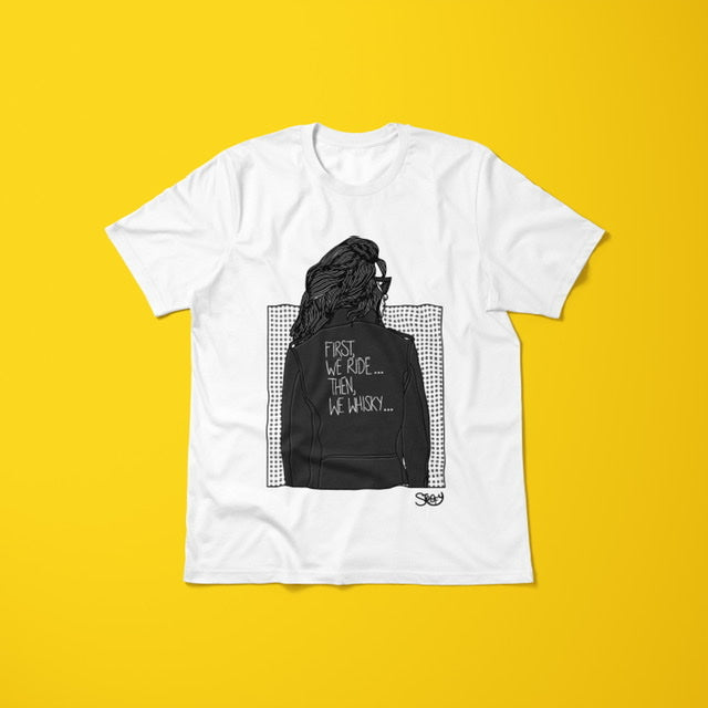 First We Ride, Then We Whisky T-shirt - The SToOFy Store