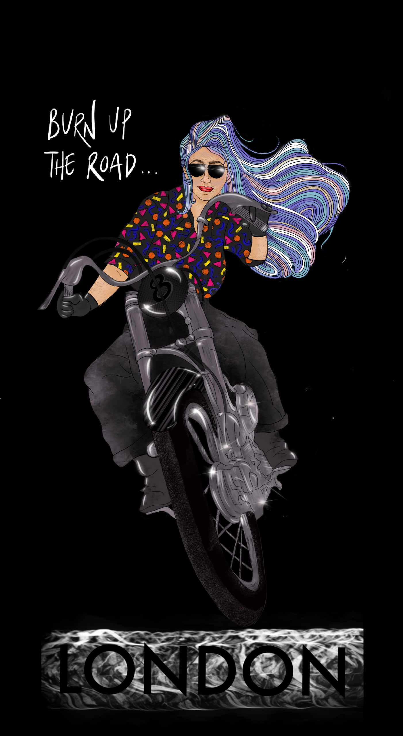 Burn Up the Road T-shirt - The SToOFy Store