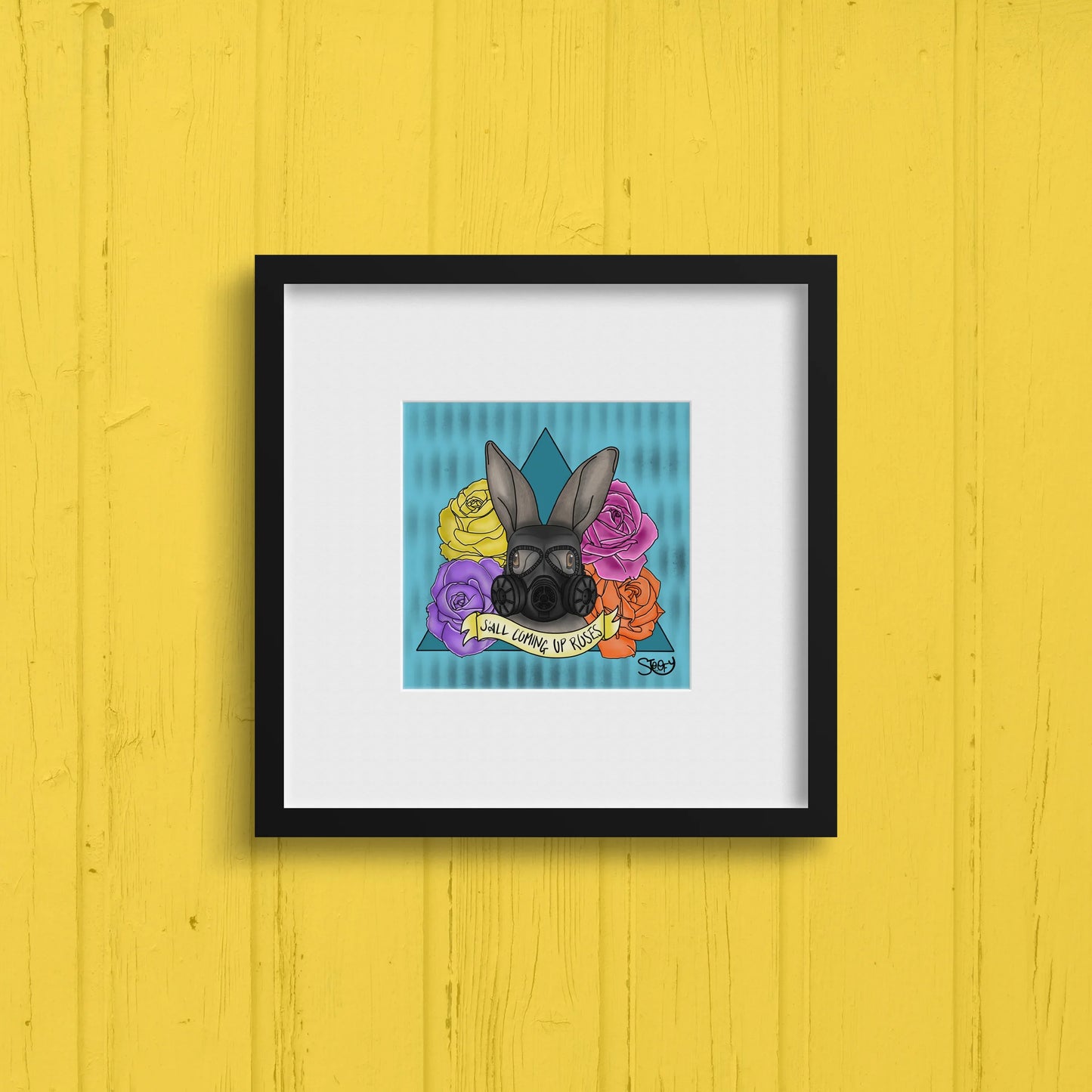 "S'all Coming Up Roses" Square Art Print - STOOFY