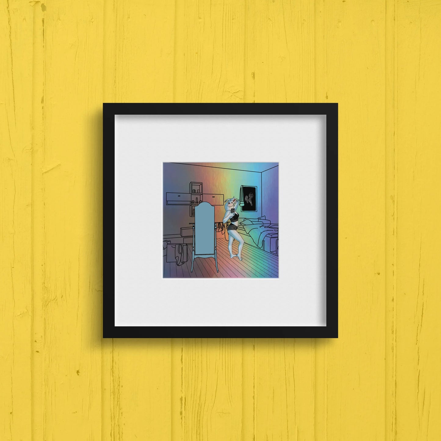 "Everyone's A Catfish" Holographic Art Print - STOOFY