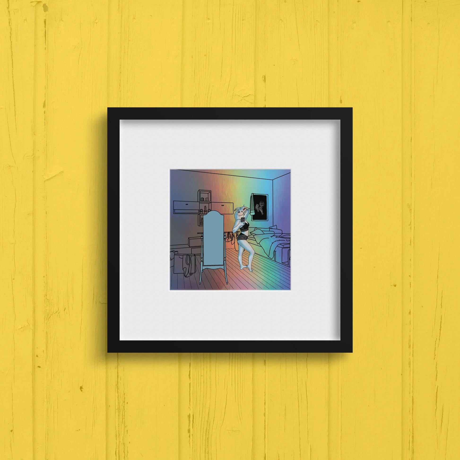 "Everyone's A Catfish" Holographic Art Print - STOOFY