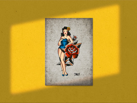 "Well Hello There!" Pin-Up A3 Art Print - STOOFY